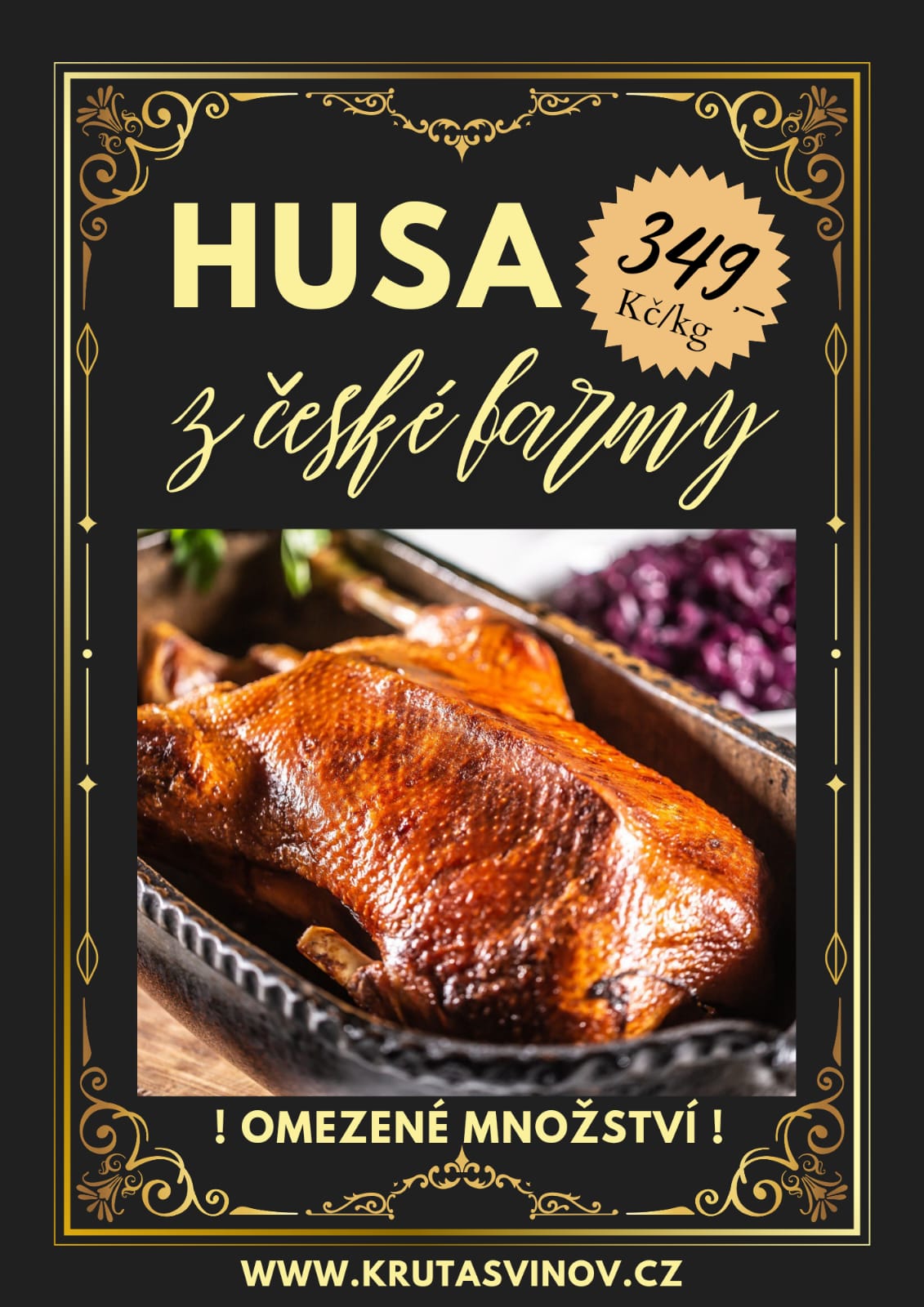 Husa z české farmy